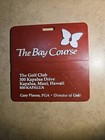 Vtg - Pga Golf Bag Tag - The Bay Course  At Kapalua - Maui Hi - Red