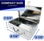 Stainless Steel Storage Box For Padlock   9  X 6  X 2 75  Design   Great For Sto