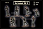 Mars - Wwii German Panzer Crew - 15 54mm Plastic Toy Soldiers - Colors Vary
