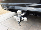 Trailer Receiver Hitch Triple Ball Mount With Hook Chrome Balls Alloy Steel New