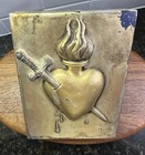 Rare Sid Dickens Memory Block Tile   T-266    promise    Gold Pierced Heart See Pics
