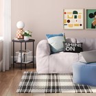 4 x5 6  Plaid Chindi Handwoven Area Rug Black - Room Essentials