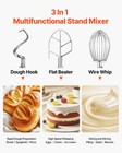 Vevor 15qt Commercial Dough Food Mixer Machine Electric Stand W hooks 3-speed