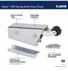 Kason 1095 Spring Action Door Closer  11095000013 steel Closer alloy Steel
