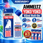 Ammeltz Yoko Yoko 82ml X 3 Roll On Muscle Joint Pain Relief  free Shipping 