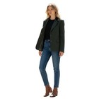 Kasper Vintage Dark Green Faux Fur Collarjacket Size 4