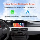 Wireless Carplay Android Auto Touch Screen For Bmw 3 5 Series E60 E90 Ccc Cic