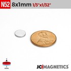 8mm X 1mm 5 16 x1 32 N52 Super Strong Disc Rare Earth Neodymium Magnets 8x1mm