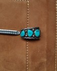 Vintage Tommy Moore Navajo Sterling Silver   Turquoise Stones Watch Band 