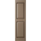 Ekena Millwork 12 w X 39 h Vinyl Raised Panel Shutters  French Roast  Pair