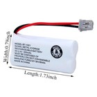 8-pack For Uniden Battery Bt-1021 Bt1021 Bt-1025 Bt1025 Bt-1008 Bt-1016 Bt1016