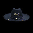 Black Cavalry Mens Civil War Cavalry Hat Western Old West Felt New