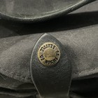 Filson Black Zip Briefcase document Case W  Adjustable Strap Pockets Brass