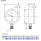 Hfs r  Oil Filled Vacuum Pressure Gauge -2 5  Dial Size  1 4  Npt Lower Mount