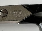 Vintage Wiss No 38 Inlaid Steel Forged  Tailor s Shears Scissors Black Handle