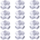 12-pack 3 4 In  5-way Schedule-40 Pvc Elbow Fittings Astm Sch40 Furniture-grade