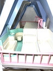 Vintage Little Tikes Blue Roof Dollhouse Lot Furniture Figures Cars Accessories