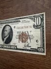 1929  10 National Currency C-philadelphia brown Seal circ F vf nice 