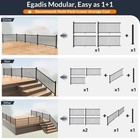 Egadis 1 Pack 2 56 In X X 39 Aluminum Post  The 39in Post- 1pack