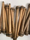 Wood Bobbins Spools Industrial Style Spindles 7 3 8   8   And 8 75  Quill Lot 30