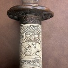 Vintage Samurai Sword Full Size Carbon Steel Blade Dragon Handle