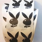 Lot Of 100 Authentic High Quality Licensed Black Playboy Bunny Tanning Stickers