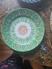 Antique Chinese  Cabbage Leaf Bok Choy  Export Porcelain  Plate 9 5  Butterfly  