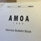 Amoa 1989 Service Truckstop Transporter Cyclone Taxi Pinball Arcade Game Manual