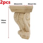 Antrader Corbels For Shelves wood Decorative 60x40x106mm  Wood Color