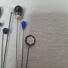 Lot Of 12 Assorted Vintage Antique Hat Stick Pins Big And Small