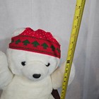 Lazarus Christmas Bear Department Store Vintage Holiday Stuffed Animal 1987