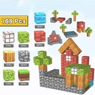 100pcs Magnetic Blocks Stem Montessori Sensory Toy For Boys Girls Educational Gi