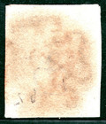 Penny Black 1840 Qv Gb Stamp Sg 2 1d Plate 5  ik  Red Mx As25 Cat   375 Yor106