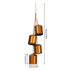 Bells Iron Bell Chime 4 Bell Relaxing Tranquil Wind Chimes Christmas Decor 