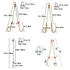 Vevor Tow Chain J Hook 5 16   2  3  10  V-chain Bridle W  15  Large R T J Hooks