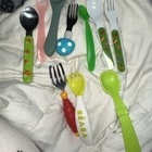 Lot Of 10 Baby And Toddler Utensils  Spoons And Forks