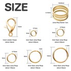 Handyman Crafts Jump Rings Kit With1000pcs Open 40pcs 12mm Gold 