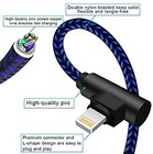 3 Pack 6ft 90 Degree Angle Fast Charging Cable Quick Charger Charge Power Cord 