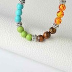 7 Chakra Bracelet Healing Balance Beaded Lava Natural Stone Yoga Reiki Prayer