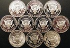 1990-1999 S Kennedy Half Dollar Gem Cameo Proof Run 10 Coin Set Cn-clad Us Mint 