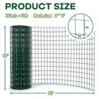 Lojok 3 Sizes Pvc Coated Welded Wire Fence For Animal Safety   Garden Protection