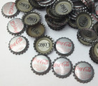 Vintage 100 Silver Coke Coca Cola Bottle Caps -see Photos -possibly Unused Lot22