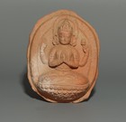 Tibet Old Shalu Monastery Clay Tsa Tsa Buddha Statue Avalokitesvara Bodhisattva