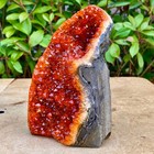 2 81lb  Natural Citrine Geode Quartz Cluster Crystal Cathedrals Specimen Healing