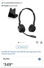 Jabra Engage 65 Stereo Wireless Nc Headset 9559-553-125 W  Cradle   Ac Adapter