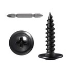 250 Black Truss Head Wood Screws Quick Metal Self Tapping Zinc Oxide