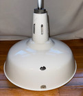One 1950s Benjamin 18  Porcelain Industrial White Barn Light Vintage B Vented
