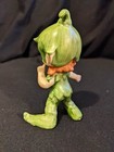 Green Ceramic  Elf Pixie 4  Tall  1950- 1960 s  1 Owner  Japan