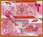Lot Trinidad And Tobago  5 X  1 2020  2021  P-new  Polymer Unc Redesigned