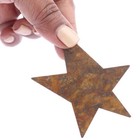 Bulk Buy Of 100 Bulk Rusty Tin 3  Primitive Folk Stars